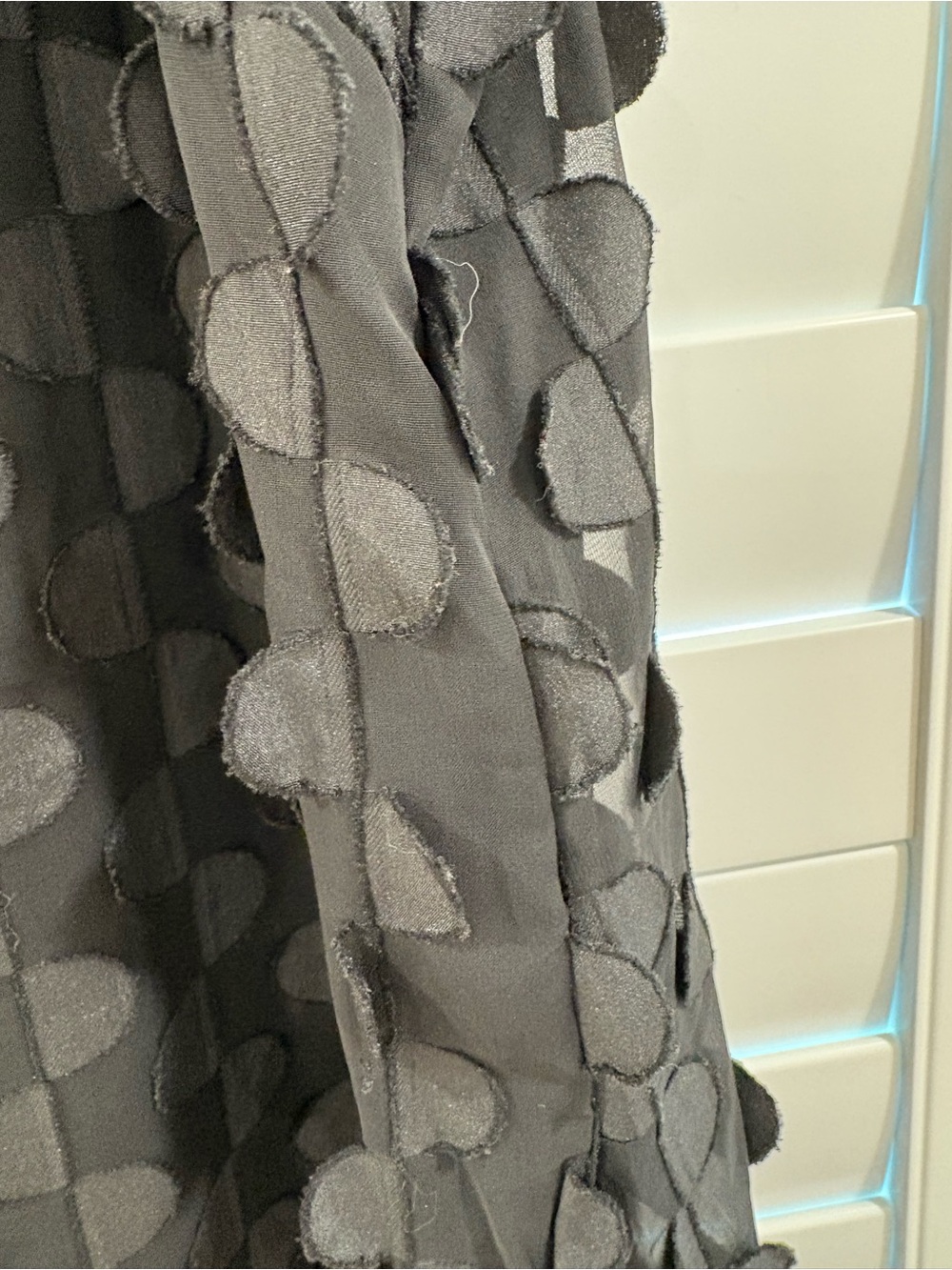 Black Sleeveless Polka-Dot Midi Dress - Picture 4 of 7